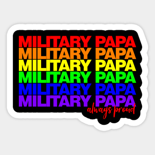 Military Papa Pride Sticker